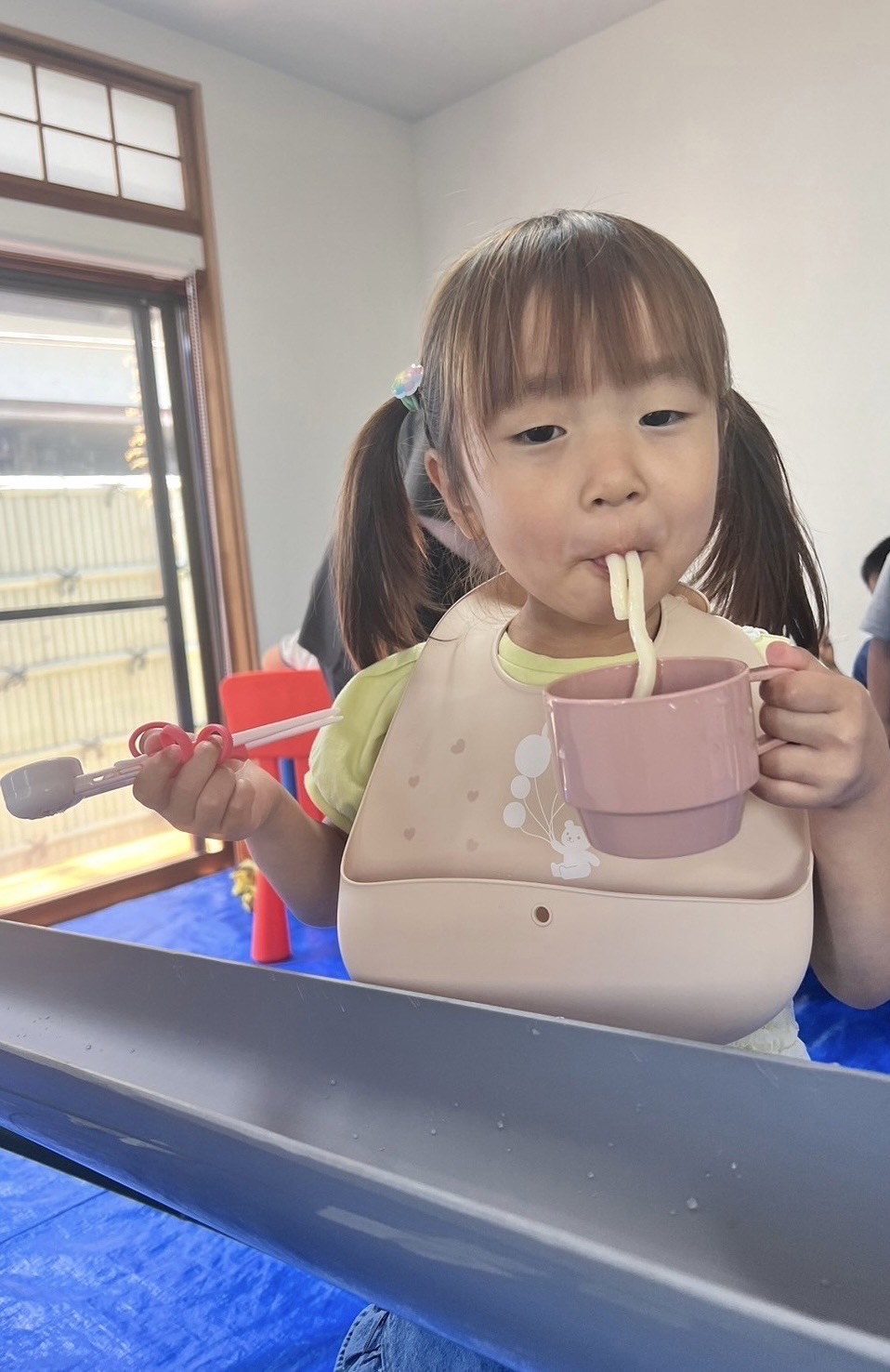 児童発達支援バルバロちびっこ隊　８月８日　流しうどん